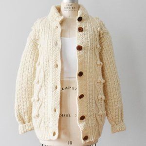 Vintage Handmade Wool Fisherman Sweater